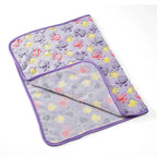 Plush Fleece Pet Blanket – Warm Footprint Mat for Small to Large Dogs and Cats