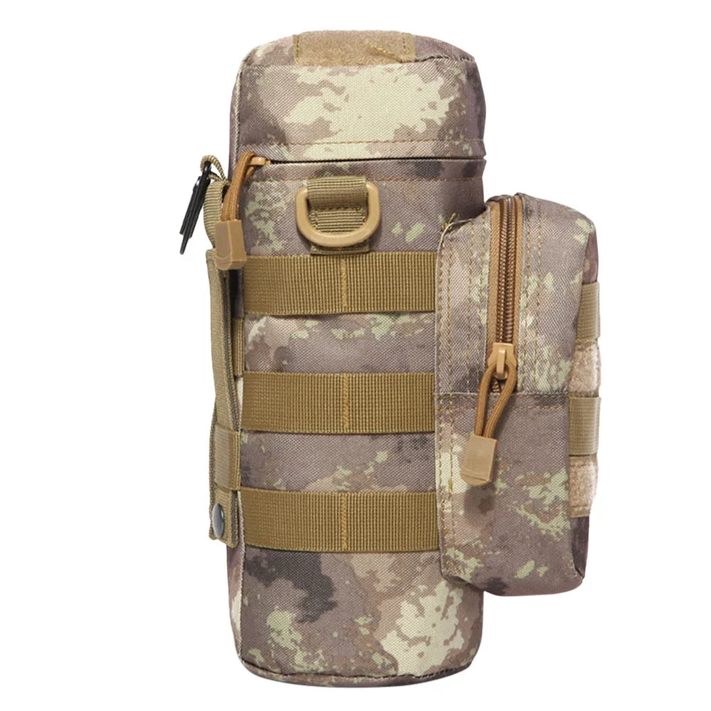 Molle Water Bottle Pouch – Tactical Kettle Carrier for Outdoor Camping