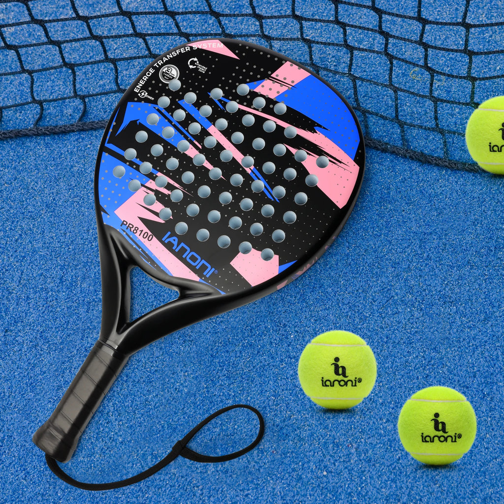 Carbon Fiber Padel Racket – EVA Memory Foam Core for Padel Tennis Matches