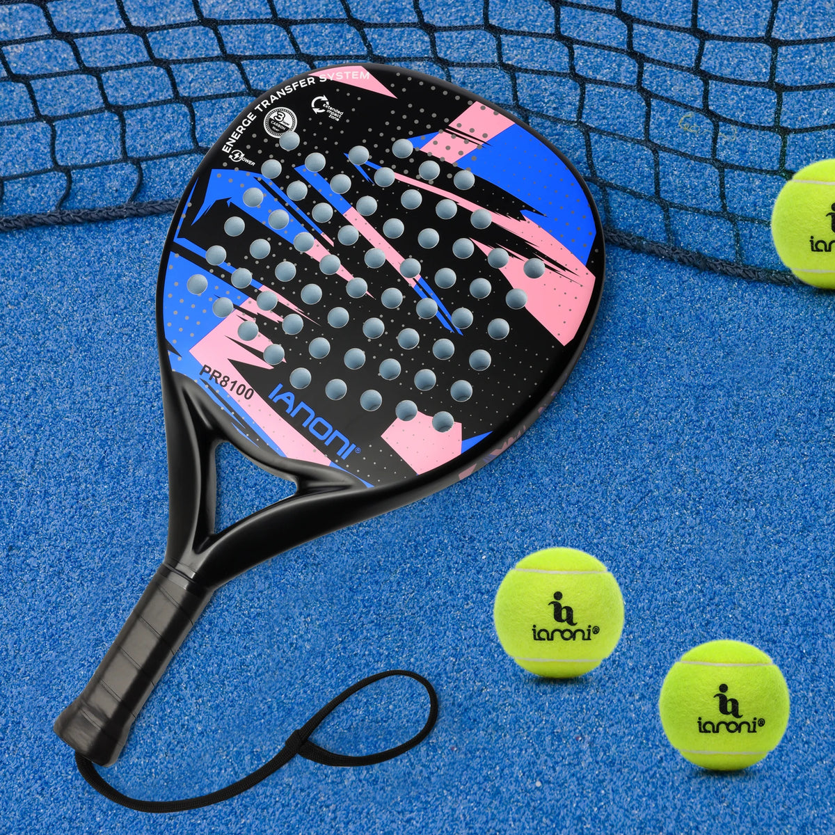 Carbon Fiber Padel Racket – EVA Memory Foam Core for Padel Tennis Matches