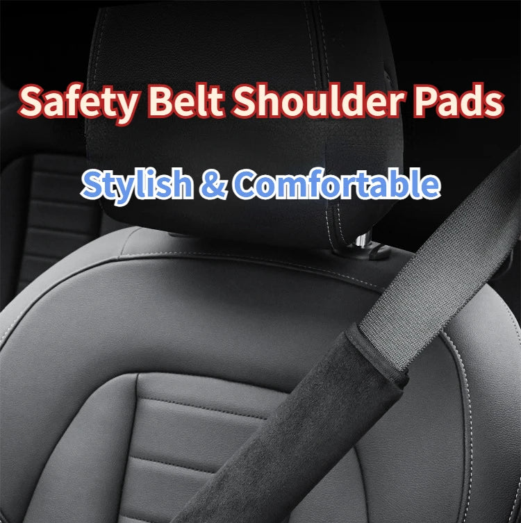 Adjustable Car Seat Belt Covers – Soft Shoulder Strap Pads for Driving Comfort