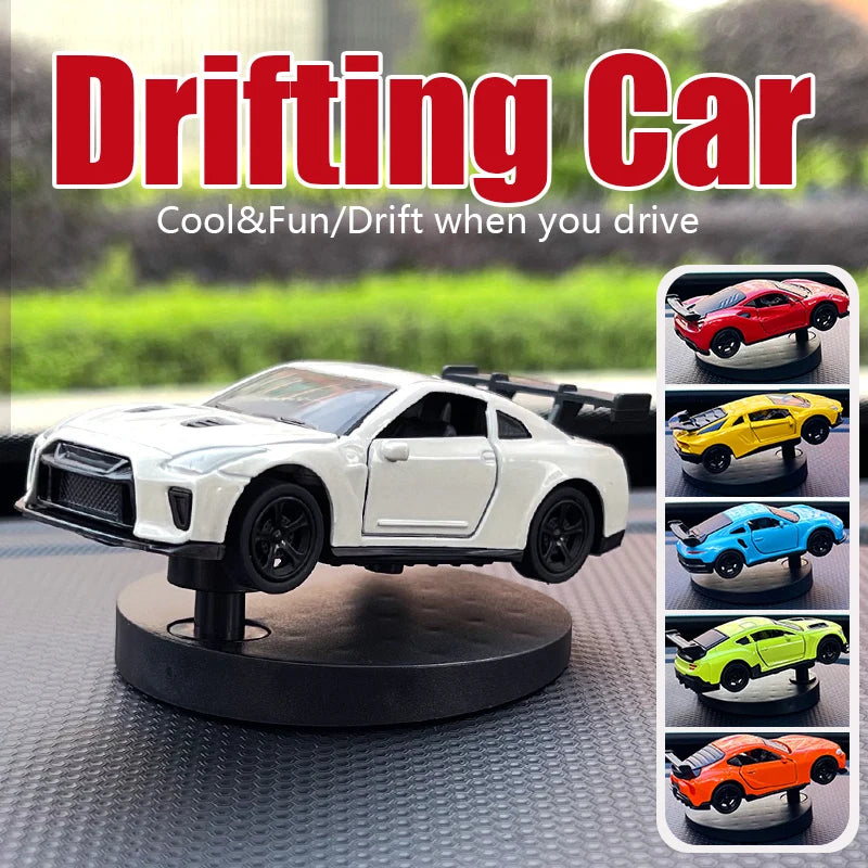 Drift Car Dashboard Ornament – Swinging Sports Racing Model for Auto Decor