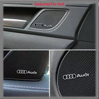 3D Aluminum Car Badge Emblems – Interior Audio Decoration for Audi Models