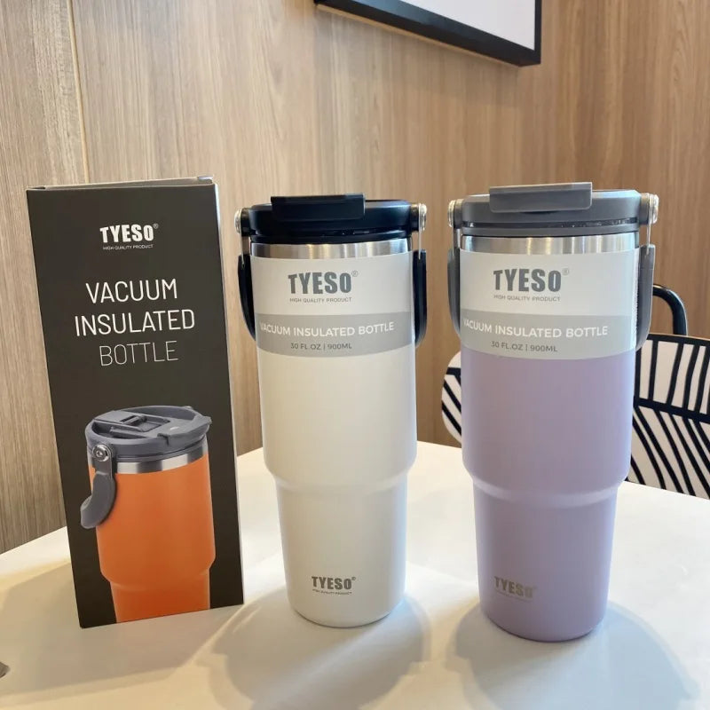 Stainless Steel Insulated Tumbler – 900ml Double-Wall Cup for Travel and Office