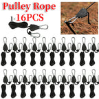 Camping Tent Rope Tensioners – Adjustable Ratchet Pulley for Awning Setup