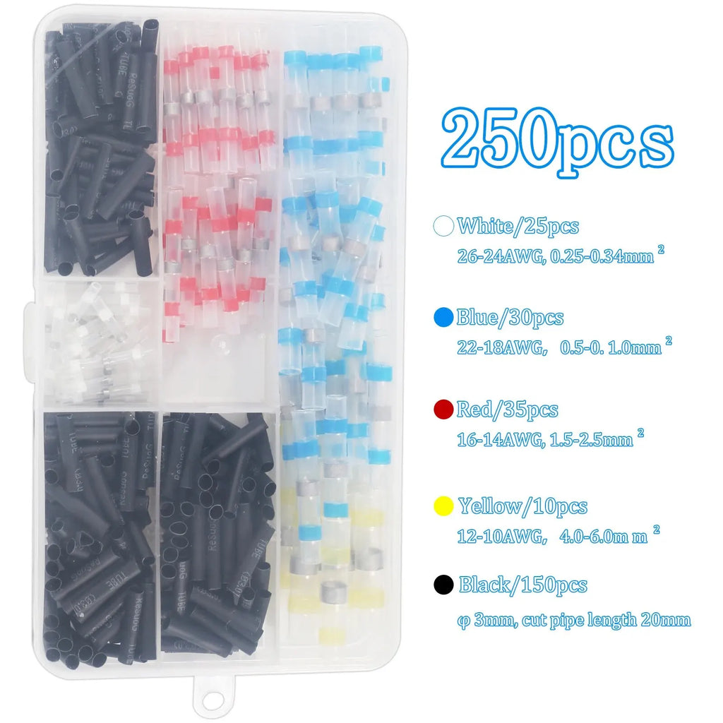 Solder Seal Wire Connectors – Waterproof Heat Shrink Terminals for Electrical Repair