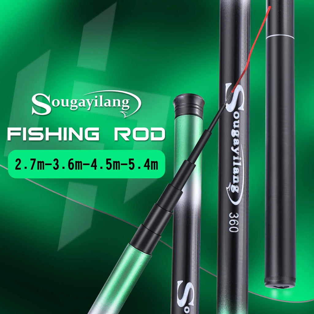 Telescopic Carp Fishing Rod – Lightweight Portable Pole for Outdoor Angling
