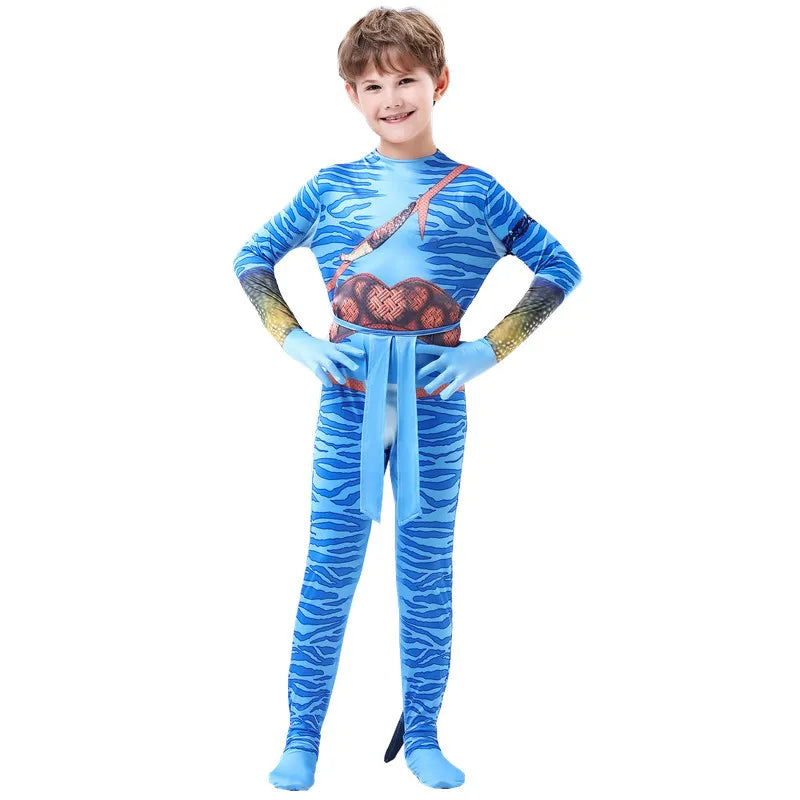 Avatar Alien Bodysuit – The Way of Water Jumpsuit for Halloween Cosplay