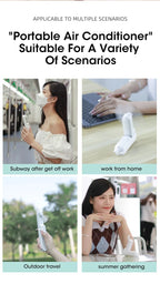 Portable USB Handheld Fan – Rechargeable Collapsible Cooler for Office Home