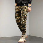 Mens Cotton Camouflage Cargo Pants – Outdoor Trousers for Hiking Workwear
