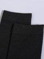 Mid Length Cotton Socks – Solid Color Business Casual for Daily Wear