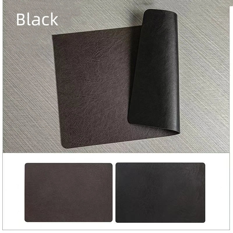 Faux Leather Placemats – Heat Resistant Non-Slip Table Mats for Dining Room
