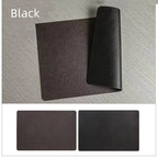 Faux Leather Placemats – Heat Resistant Non-Slip Table Mats for Dining Room