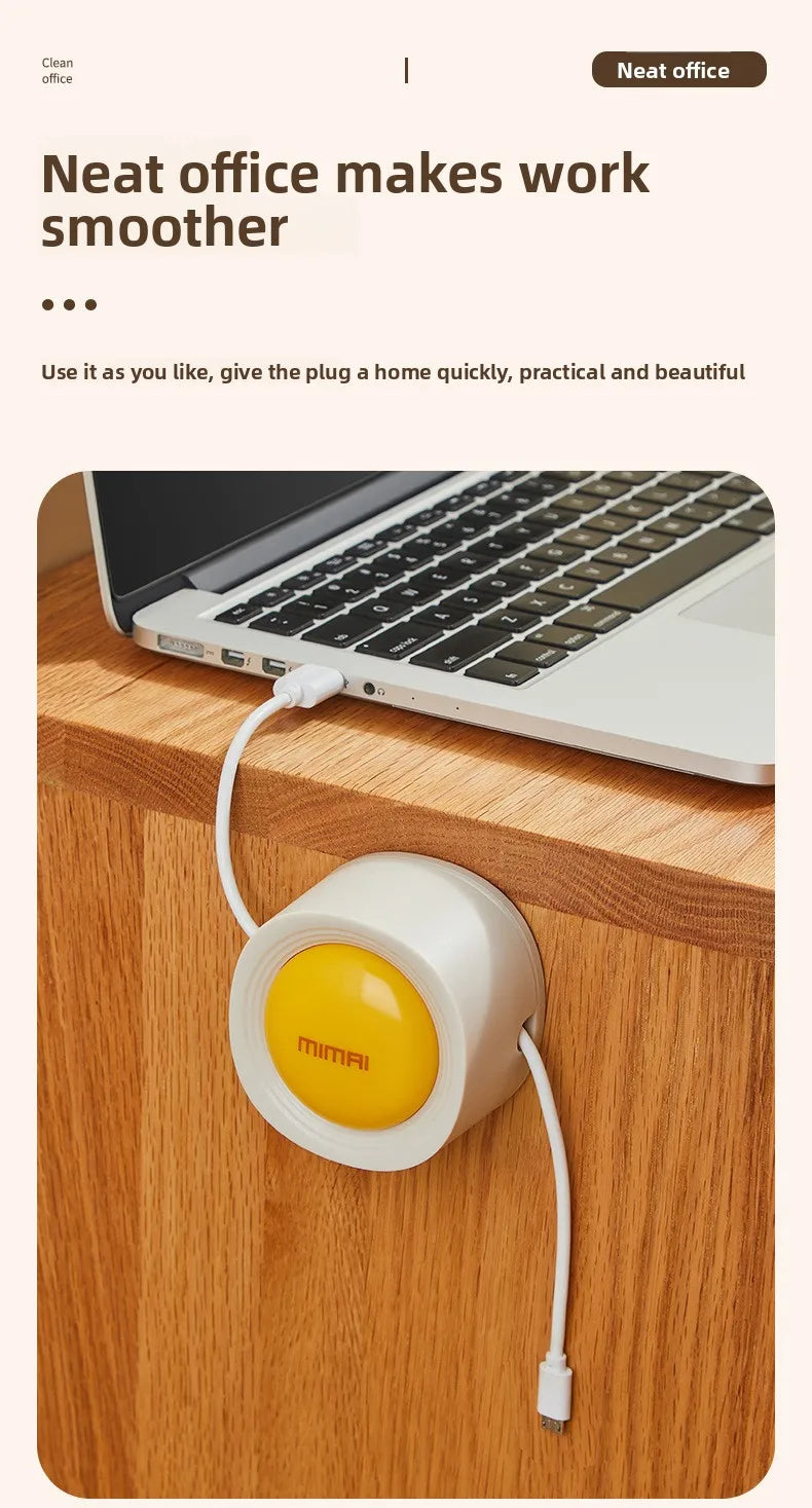 Desktop Cable Organizer – Adhesive No-Drill Management for Data Cables