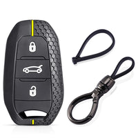 Silicone Car Key Fob Cover – Protective Remote Case for Peugeot and Citroen