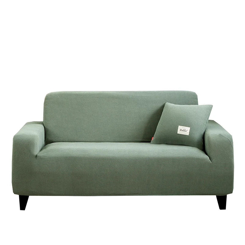 Jacquard Stretch Sofa Cover – Elastic Slipcover for L Shape and Standard Couches