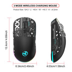 Wireless Gaming Mouse – Rechargeable RGB Ergonomic Silent Optical Mouse for Laptop