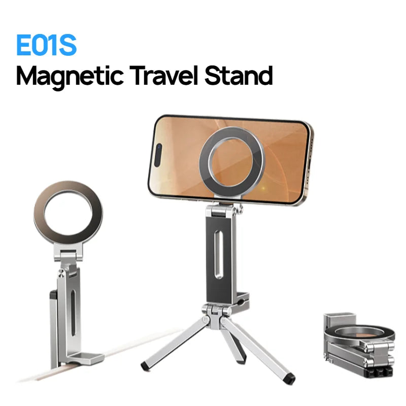 Magnetic Phone Mount – Flexible Hands-Free Holder for Airplane Travel