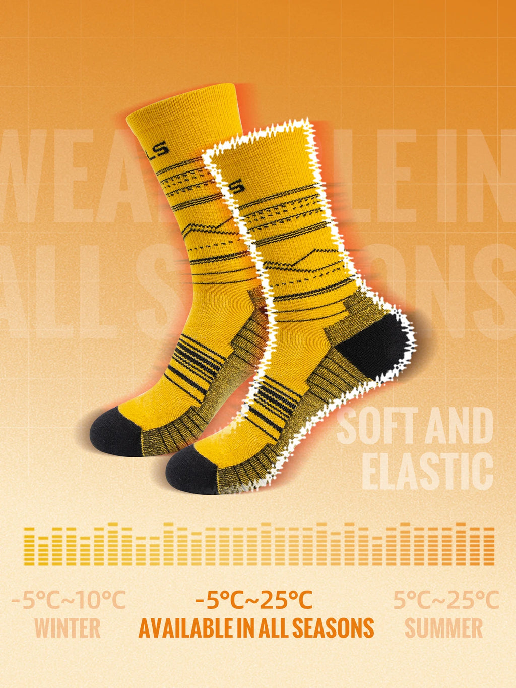 Merino Wool Hiking Socks – Lightweight Mid-Calf Performance for Outdoor Sports