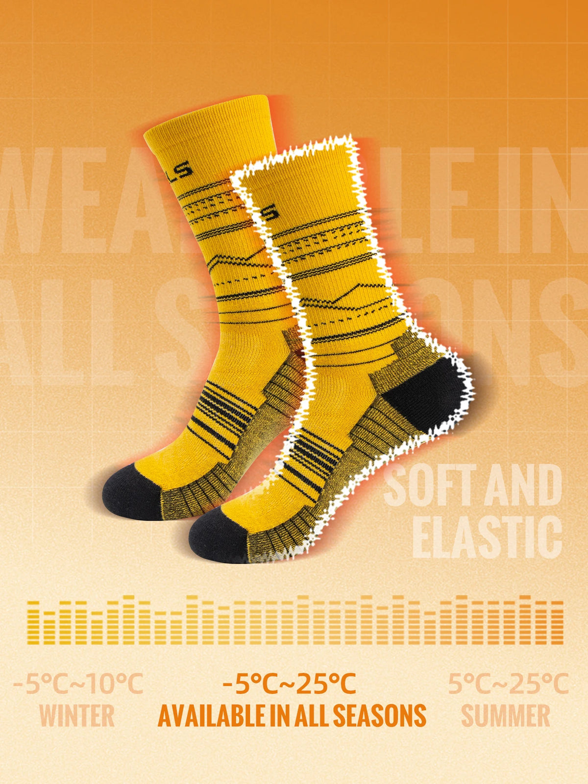Merino Wool Hiking Socks – Lightweight Mid-Calf Performance for Outdoor Sports