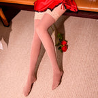 Velvet Thigh High Stockings – Non-slip Lace Over Knee Socks for Lolita Cosplay