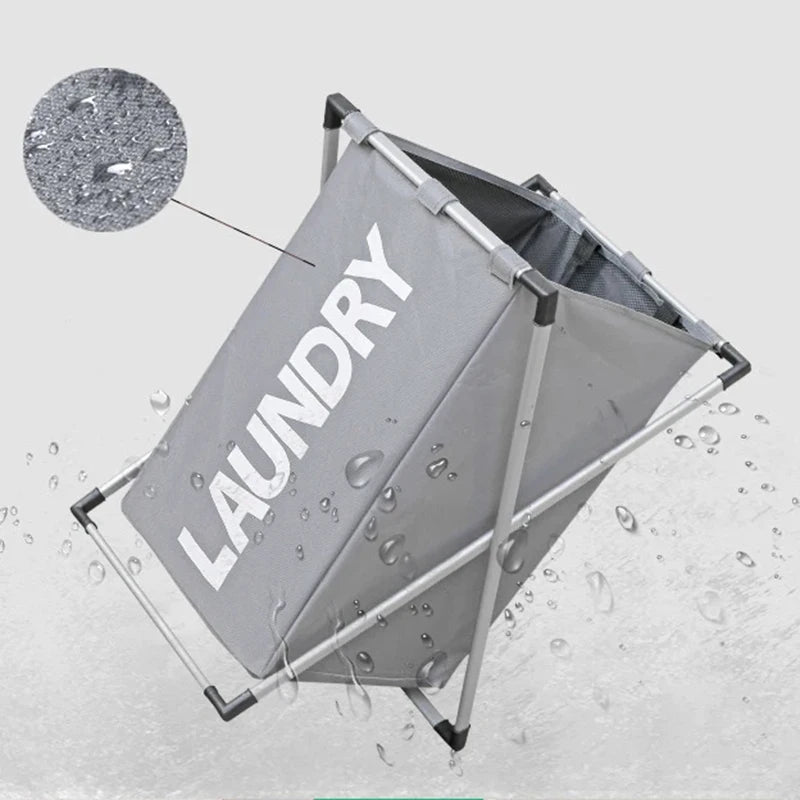 Large Foldable Laundry Basket – Waterproof Grid Organizer for Clothes and Toys
