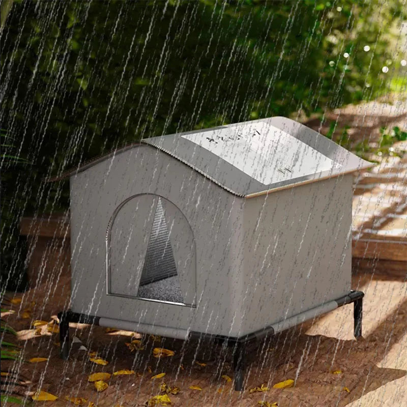 Waterproof Outdoor Pet House – Foldable Winter Cave for Small Dogs and Cats