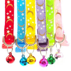 Adjustable Moon Star Dog Collar – Cute Bell Pet Necklace for Small Dogs and Cats