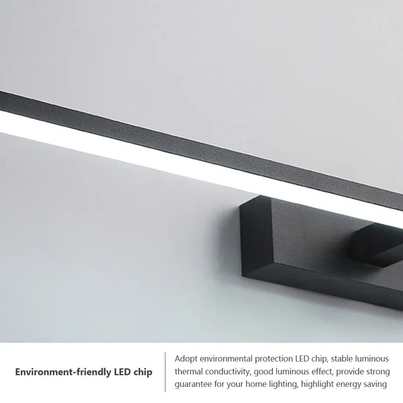 Modern LED Wall Light – Aluminum Vanity Mirror Lamp for Bathroom Makeup