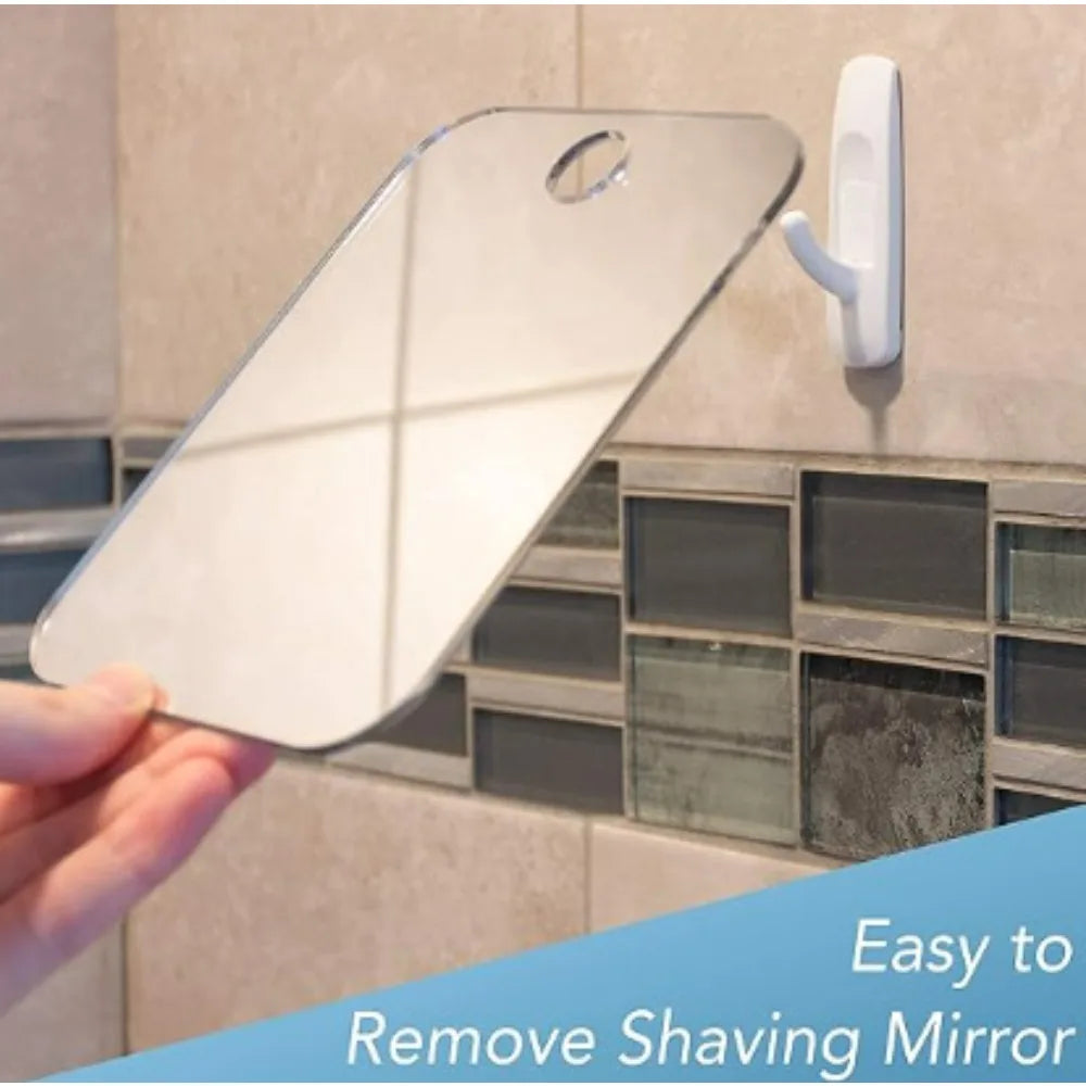 Acrylic Suction Shower Mirror – Portable Fogless Glass for Shaving and Makeup