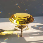 Crystal Diamond Glass Paperweight – Decorative Ornament for Romantic Proposals