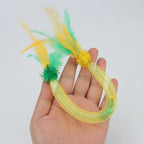 Interactive Cat Feather Ball – Plush Mint Toy for Kitten Play