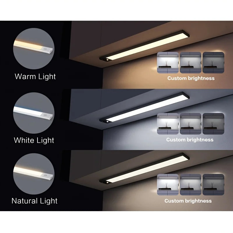 LED Motion Sensor Night Light – Rechargeable Wireless Lamp for Kitchen Bedroom