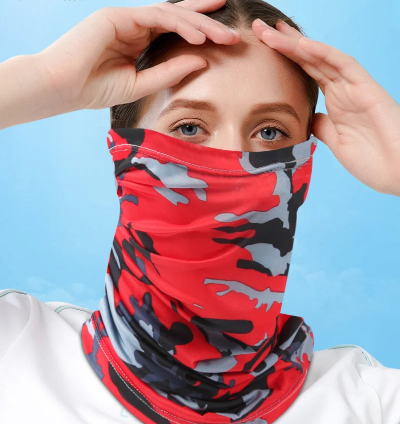 Ice Silk Neck Gaiter – Sun Protection for Motorcycle Riding and Sports