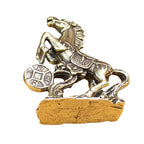 Brass Horse Coin Statue – Feng Shui Figurine for Home and Office Decor
