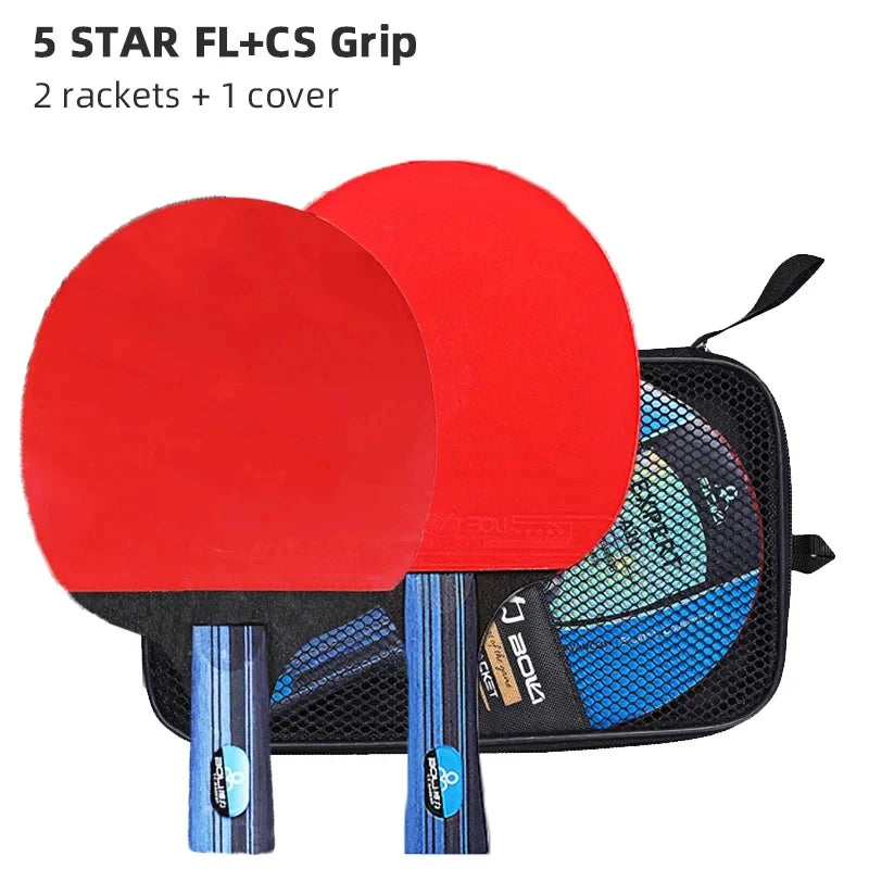 Professional Table Tennis Racket Set – Ping Pong Paddle for Competition Play