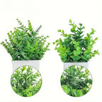 Artificial Potted Bonsai Tree – Realistic Green Plant for Home Office Decor