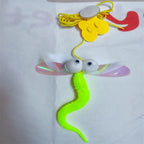 Hanging Door Cat Teaser Toy – Elastic Feather Wand for Boredom Relief