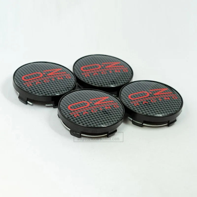 60mm OZ Racing Wheel Center Caps – Adhesive Emblem Badges for Car Styling