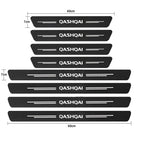 Carbon Fiber Door Threshold Stickers – Protective Scuff Guards for Nissan Qashqai