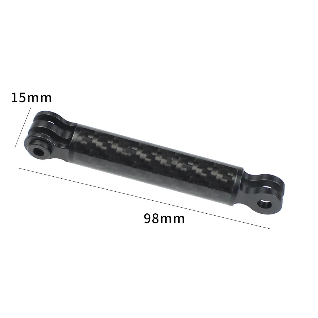 Carbon Fiber Helmet Extension Arm – Selfie Mount for GoPro and Insta360