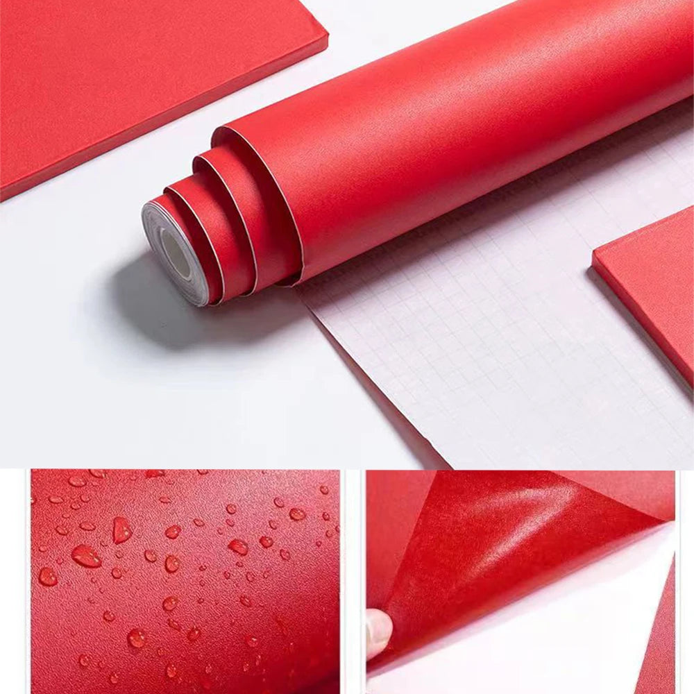 Self-Adhesive Vinyl Wallpaper – Waterproof Film for Kitchen and Bathroom Decor