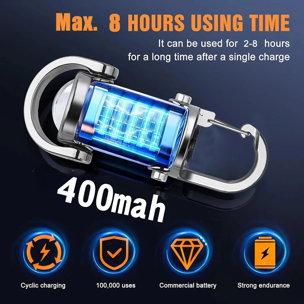 Rechargeable COB Keychain Flashlight – Portable Pocket Light for Camping