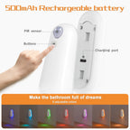 Motion Sensor Toilet Night Light – 7-Color LED Glow for Bathroom Decor