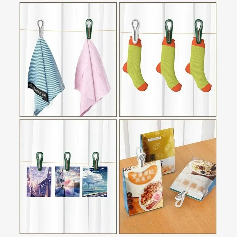 Windproof Laundry Clothes Pegs – Durable Clamps for Home Drying Organizer