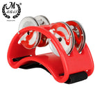Foot Tambourine with Metal Jingles – Percussion Instrument for Drumming