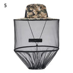 Mosquito Head Net Hat – Sun Protection Mesh Veil for Outdoor Fishing Hiking