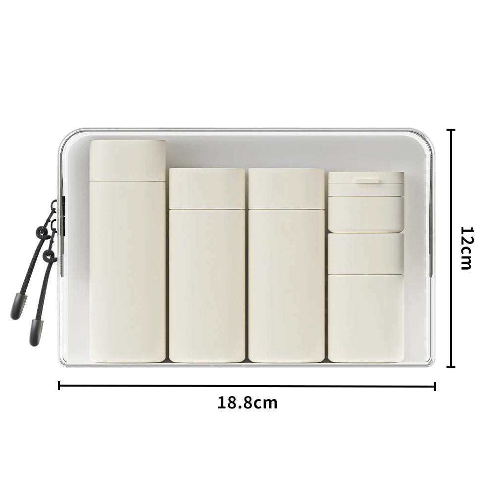 4-in-1 Travel Bottle Set – Leak Proof Refillable Containers for Toiletries
