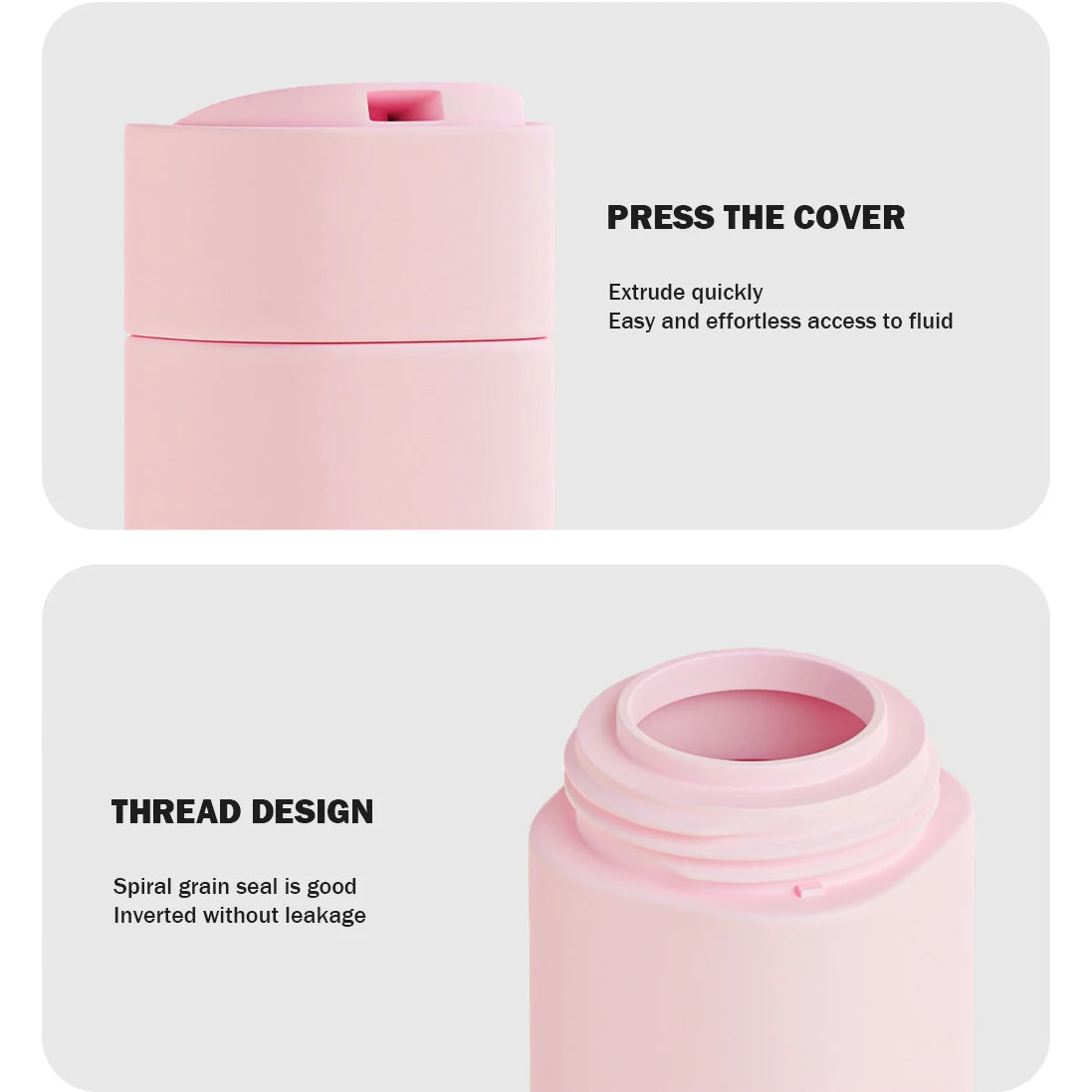 4-in-1 Travel Bottle Set – Leak Proof Refillable Containers for Toiletries