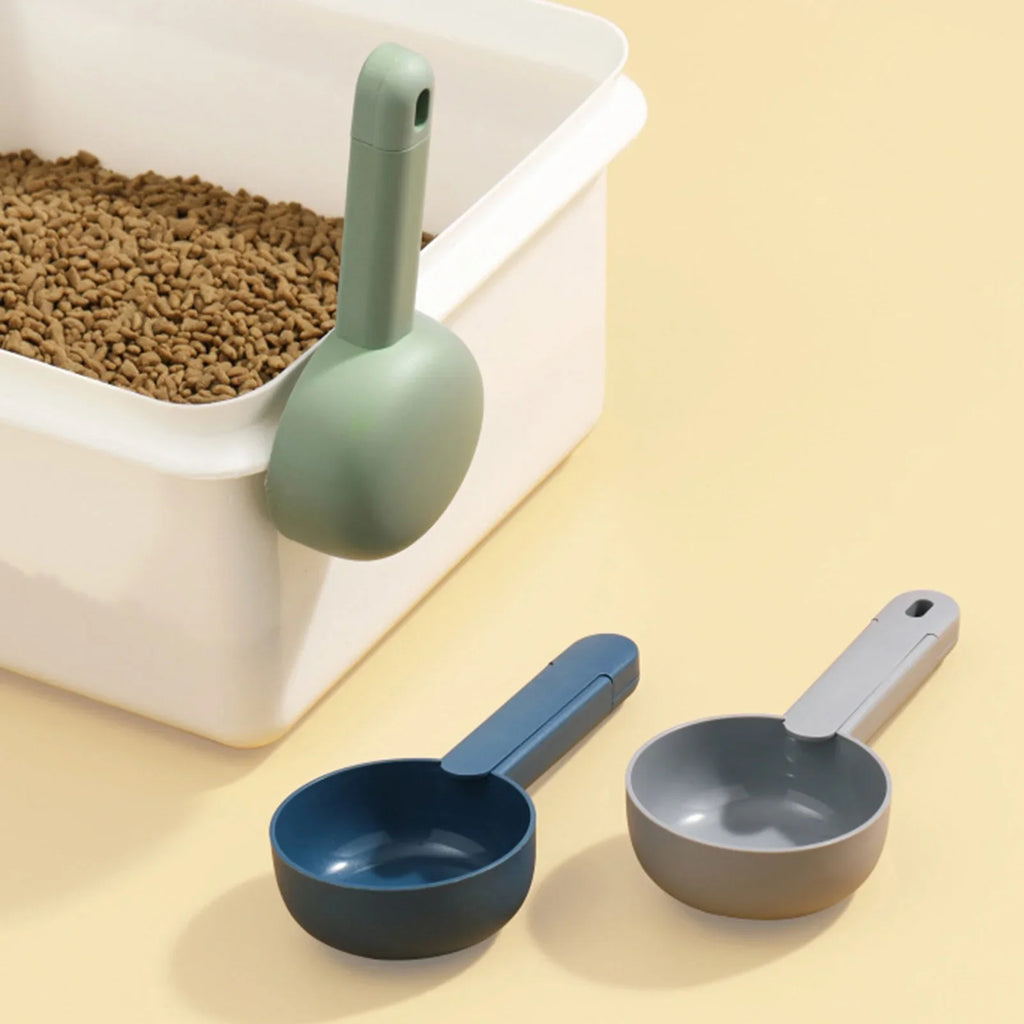 Pet Food Scooping Shovel – Ergonomic Measuring Spoon for Dog and Cat Feeding